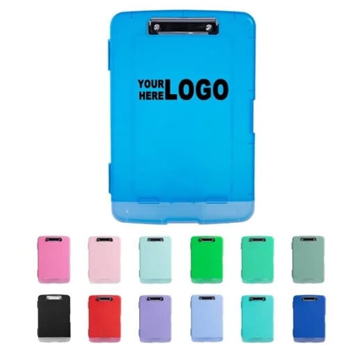 Side Open Nursing Clipboard with Foldable Storage"