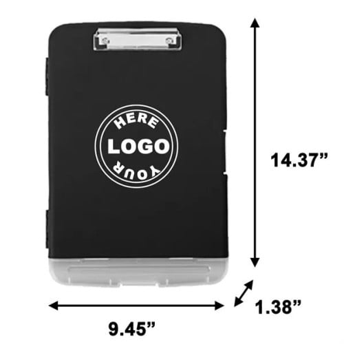 Side Open Nursing Clipboard with Foldable Storage"