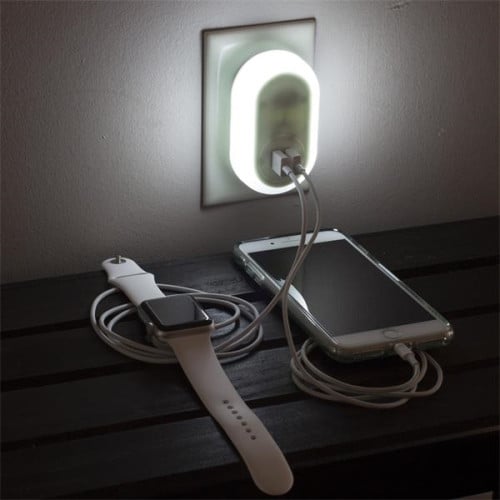 ChargeBright - Night Light Wall Charger