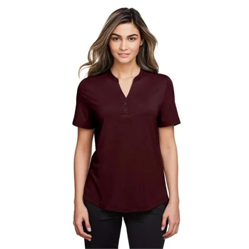 North End Women's JAQ Snap-Up Stretch Performance Polo
