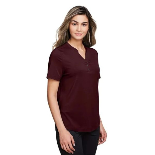 North End Women's JAQ Snap-Up Stretch Performance Polo