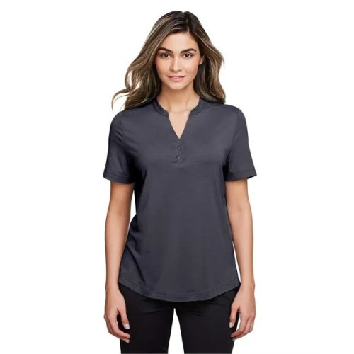 North End Women's JAQ Snap-Up Stretch Performance Polo