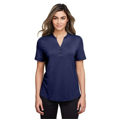 North End Women's JAQ Snap-Up Stretch Performance Polo