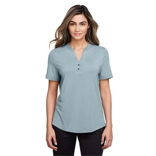 North End Women's JAQ Snap-Up Stretch Performance Polo