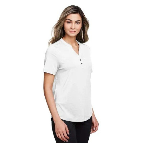 North End Women's JAQ Snap-Up Stretch Performance Polo