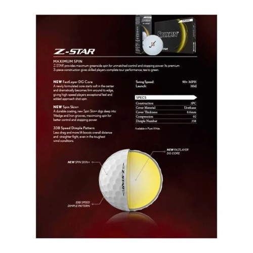 Srixon® 12 Pack Z-STAR Golf Balls