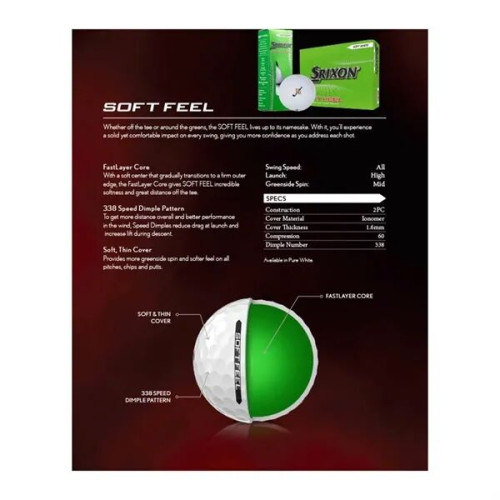 Srixon® 12 Pack Soft Feel Golf Balls