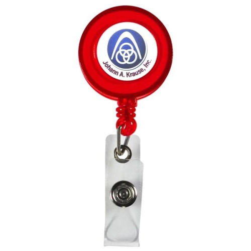 30" Cord Round Retractable Badge Reel