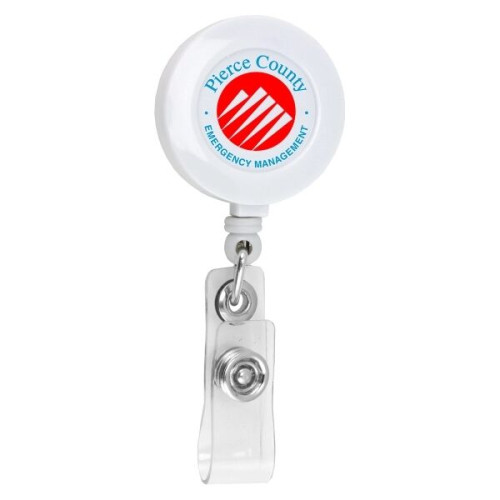 30" Cord Round Retractable Badge Reel