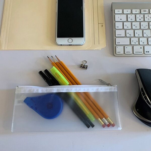 Dubai Vinyl Travel Pencil and Accessories Pouch with Zipp
