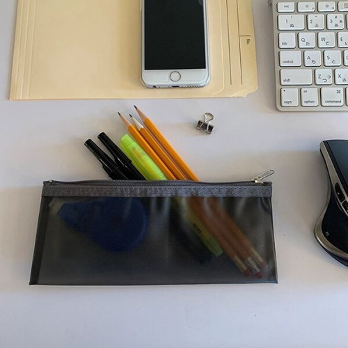 Dubai Vinyl Travel Pencil and Accessories Pouch with Zipp