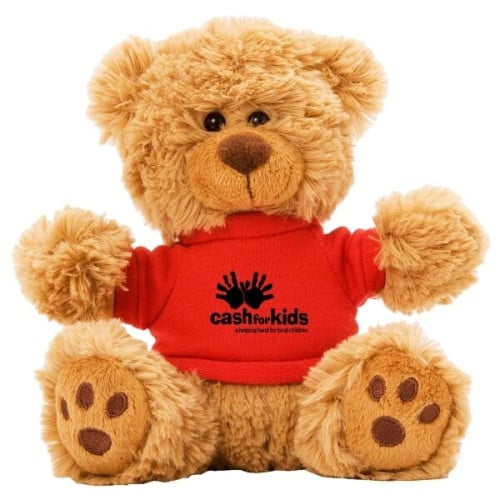 6" Plush Teddy Bear With Choice of T-Shirt Color