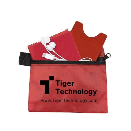 Mobile Tech Earbud Kit with Microfiber Cleaning Cloth