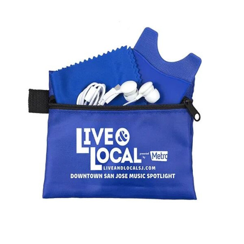 Mobile Tech Earbud Kit with Microfiber Cleaning Cloth