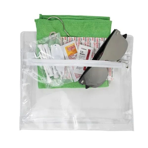 16 Piece Golf Kit in Travel Pack with Components inserted in