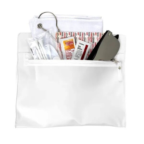 16 Piece Golf Kit in Travel Pack with Components inserted in