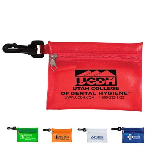 Translucent Zipper Storage Pouch with Plastic Hook