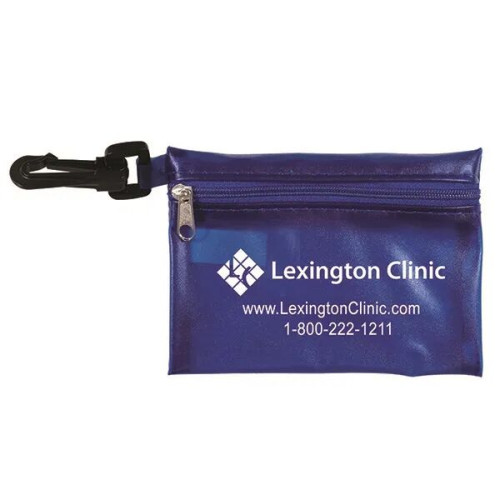 Translucent Zipper Storage Pouch with Plastic Hook