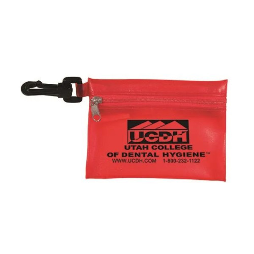 Translucent Zipper Storage Pouch with Plastic Hook