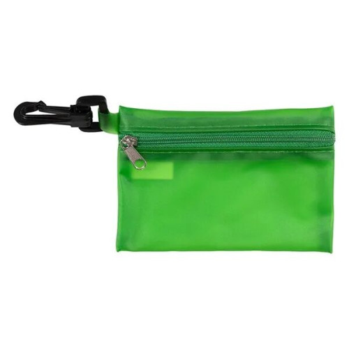 Translucent Zipper Storage Pouch with Plastic Hook