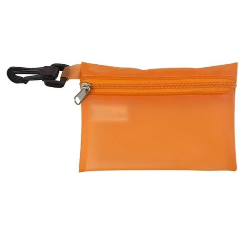 Translucent Zipper Storage Pouch with Plastic Hook