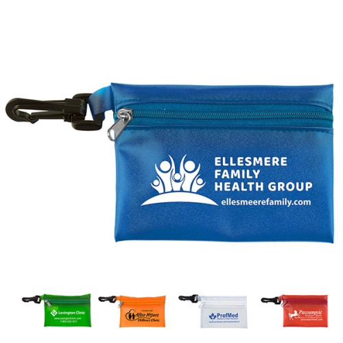 Translucent Zipper Storage Pouch with Plastic Hook
