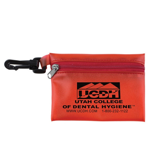 Translucent Zipper Storage Pouch with Plastic Hook