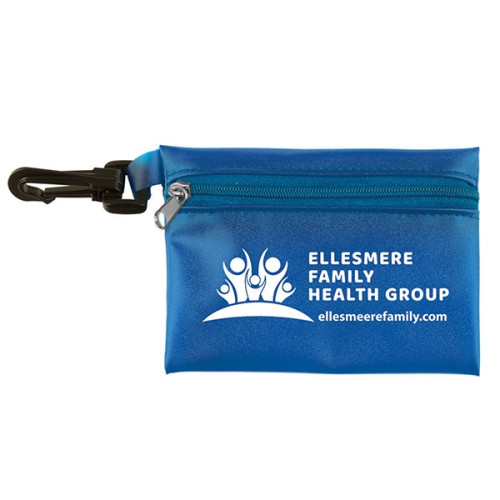 Translucent Zipper Storage Pouch with Plastic Hook