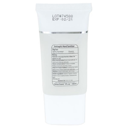 Parisian 1 oz Hand Sanitizer Antibacterial Gel Bottle