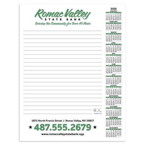 Skinner & Kennedy® Scratch Pad Calendar