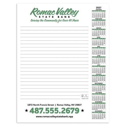 Skinner & Kennedy® Scratch Pad Calendar