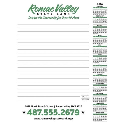 Skinner & Kennedy® Scratch Pad Calendar