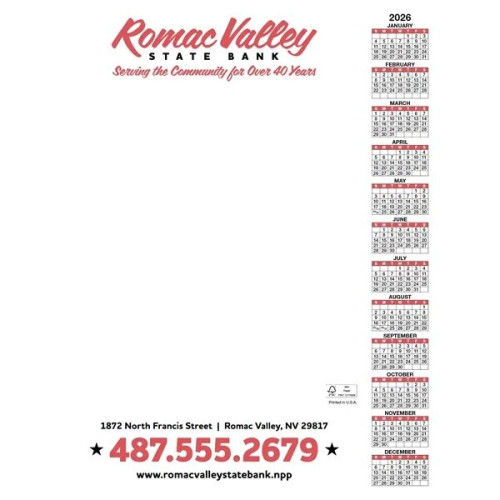 Skinner & Kennedy® Scratch Pad Calendar