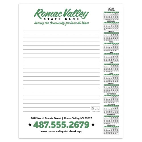 Skinner & Kennedy® Scratch Pad Calendar