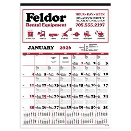 Contractor's 12-Sheet Calendar