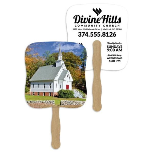 Skinner & Kennedy® Little White Church - Pictorial Fan