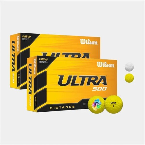Wilson Ultra 500 Distance Golf Ball with Custom Imprints