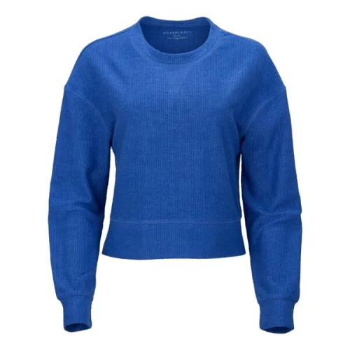 Boxercraft Women's Ribbed Knit Cropped Boxy Crew