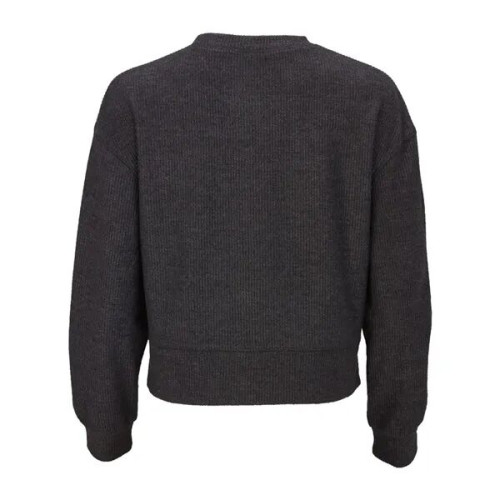 Boxercraft Women's Ribbed Knit Cropped Boxy Crew