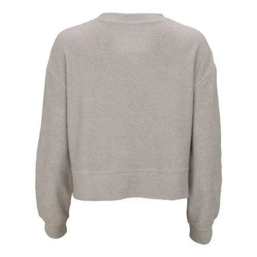 Boxercraft Women's Ribbed Knit Cropped Boxy Crew