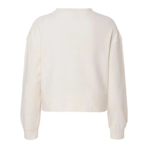 Boxercraft Women's Ribbed Knit Cropped Boxy Crew