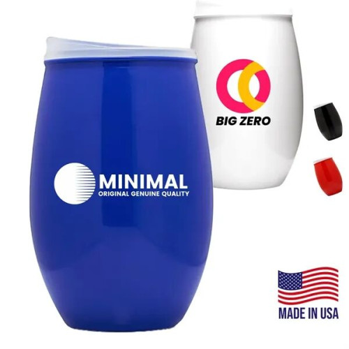 16 oz. USA Made Stemless Tumbler Glasses W/ Custom Logo