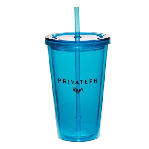 16 oz Cup w/Straw