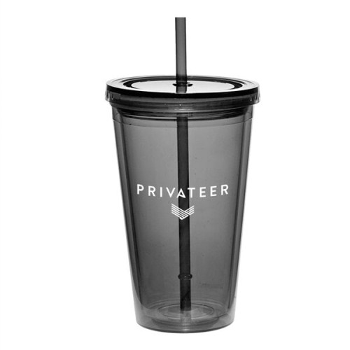 16 oz Cup w/Straw