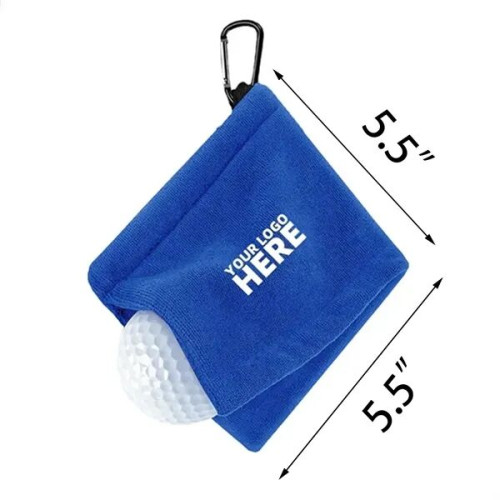 MOQ50 Golf Ball Towel with Clip