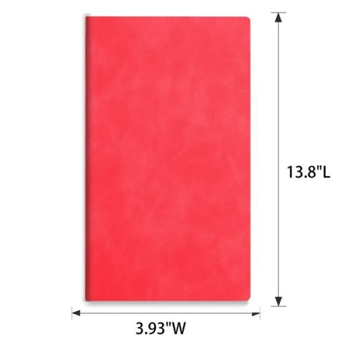 PU Leather A6 Business Notebook With Ribbon Bookmarks