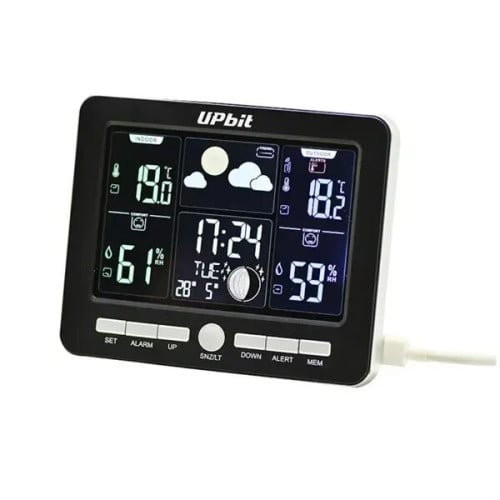 Wireless Digital Weather Station Clock with Colorful Display