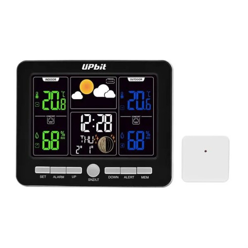 Wireless Digital Weather Station Clock with Colorful Display