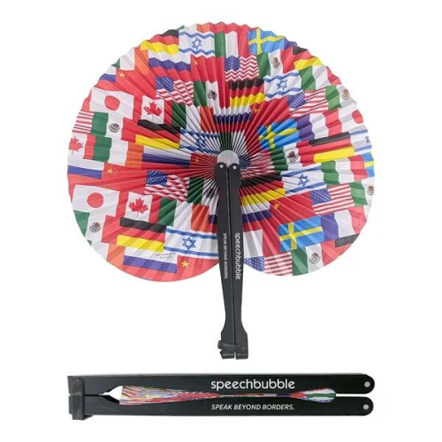 Flag Folding Fan