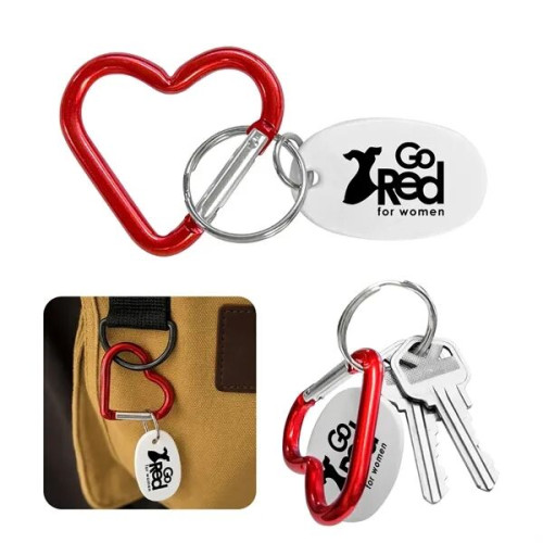 Heart Carabiner Keychain